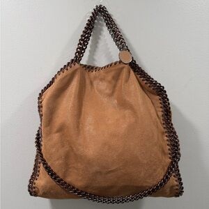 Stella McCartney Falabella large Tan Chain-Trimmed Women's Bag authentic